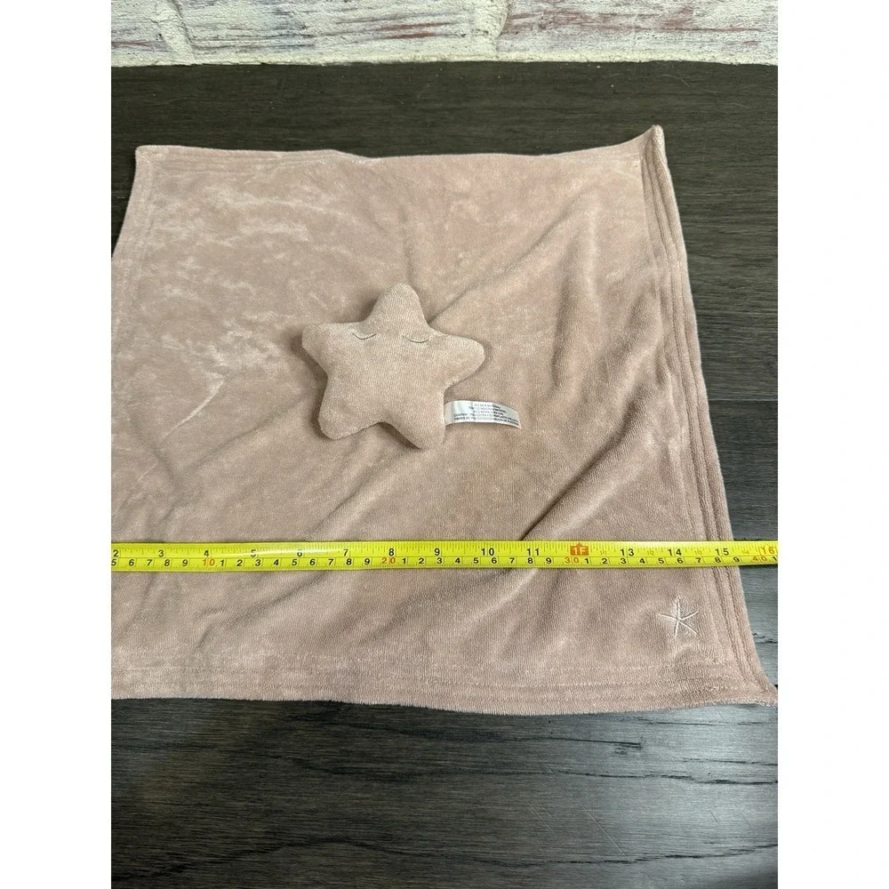 Barefoot Dreams Beach Starfish Baby Lovey Security Blanket‎ Terrycloth Rare